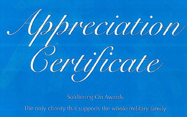Soldiering Certificate